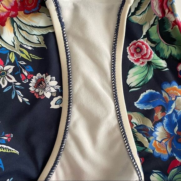 JOHNNY Was Drew High Waisted Floral Bikini Bottom Size Small CSW0520-Y - Picture 3 of 6